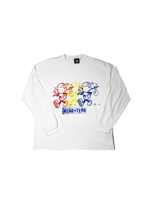 Vintage Messy Primary Color Gumball Character Long Sleeve (Circa 1996)