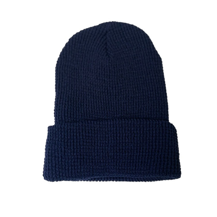 Navy Blue Staple Logo Waffle Beanie (Circa 1998)