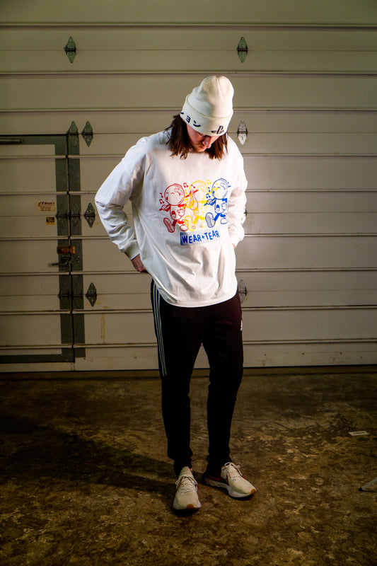 Vintage Messy Primary Color Gumball Character Long Sleeve (Circa 1996)